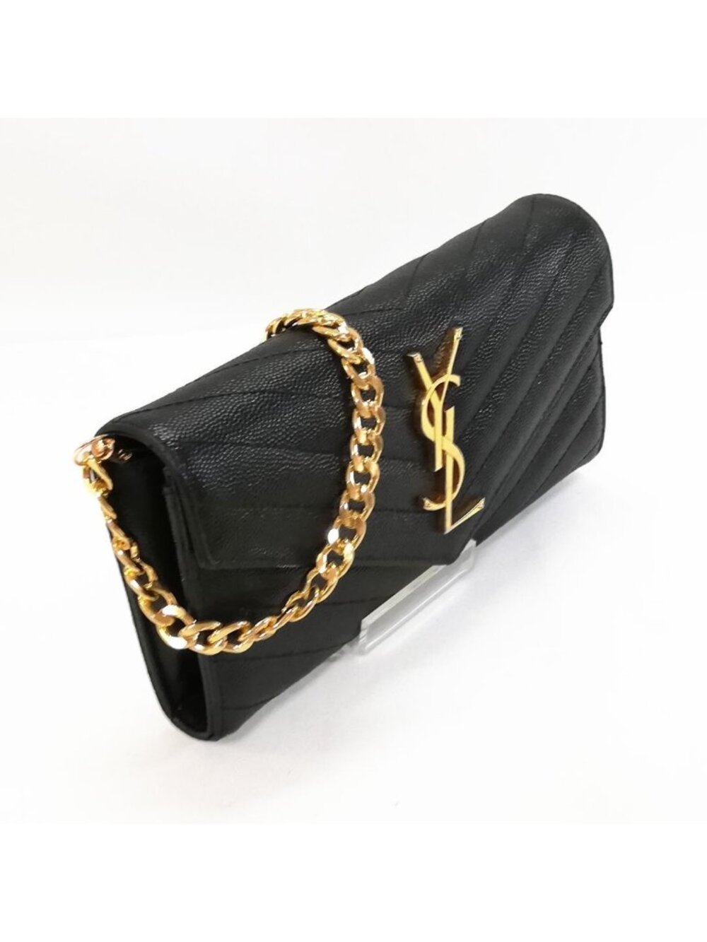 Saint Laurent Wallet Matelasse Stitch Flap - Picture 2 of 6